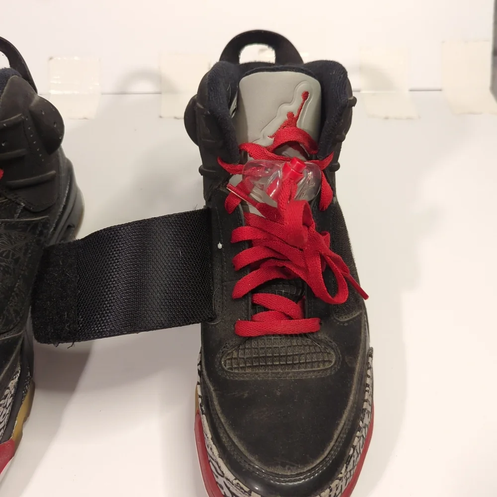 Air Jordans Son Of Mars Black Cement Sneakers - Mens Size 9